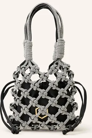 Hibourama Handtasche LOLA mit Pouch und Schmucksteinen