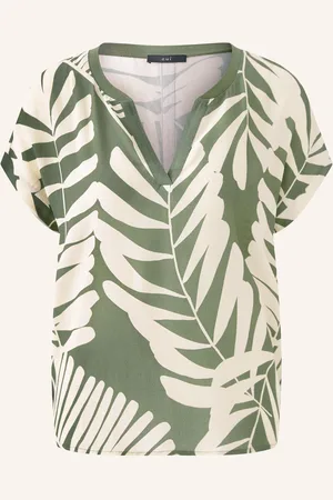 Oui Blusenshirt im Materialmix