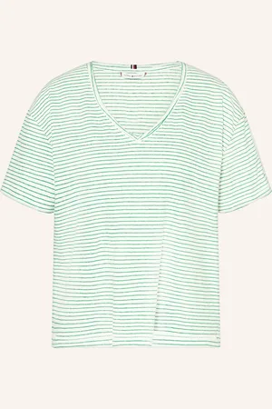 Tommy Hilfiger T-Shirt mit Leinen