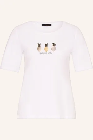 More & More T-Shirt mit Schmucksteinen