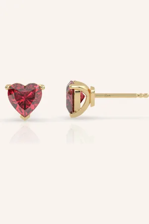 VEYNOU Ohrstecker ADORE aus 14 Karat recyceltem und 2.70ct. Lab-Grown Rubin
