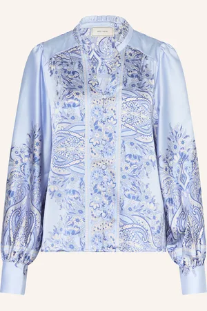 Neo Noir Satinbluse MASSIMA mit Rüschen