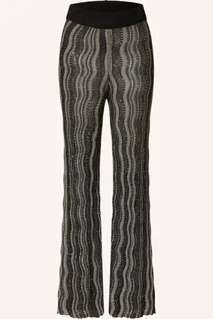 Luisa Cerano Strickhose mit Pailletten und Glitzergarn