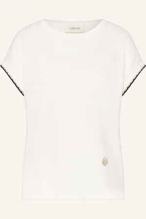 Cartoon T-Shirt mit Schmucksteinen