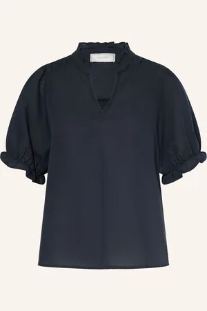 Neo Noir Blusenshirt ODESA aus Leinen mit Rüschen