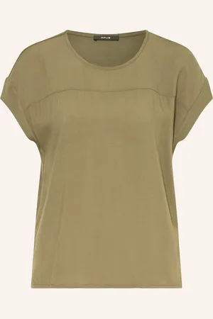 Opus T-Shirt SESONNE im Materialmix