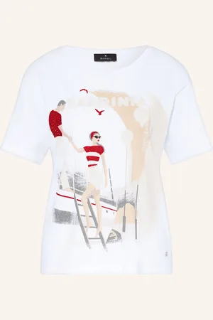 monari T-Shirt mit Schmucksteinen