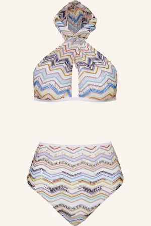 Missoni Neckholder-Bikini mit Glitzergarn