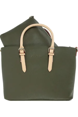 Bugatti Handtasche mit Kontrastriemen in
