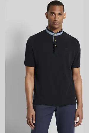 Bugatti Polo mit Stehkragen in