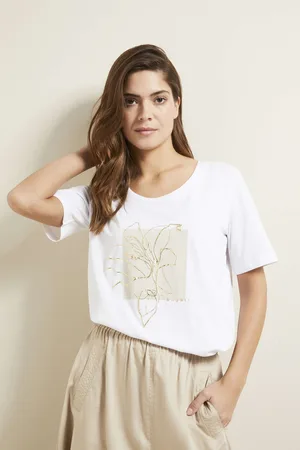 Bugatti T-Shirt mit floralem Print in