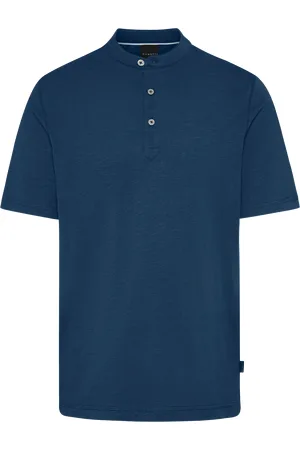 Bugatti Poloshirt mit Stehkragen in