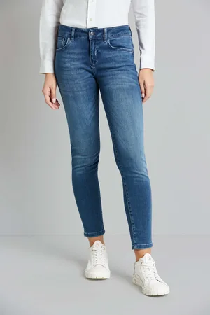 Bugatti 5-Pocket-Jeans mit verlängertem Bein in