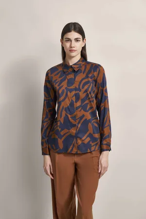Bugatti Freizeitbluse mit grafischem Print in