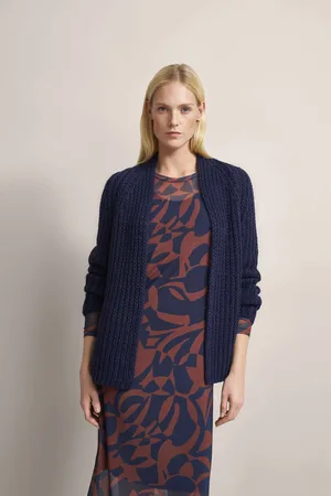 Bugatti Strickjacke aus einer Alpaka-Wollmischung in