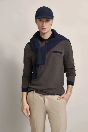 Bugatti Poloshirt mit Strukturkragen in