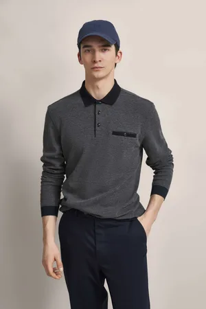 Bugatti Poloshirt mit Strukturkragen in