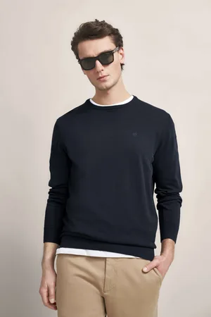 Bugatti Pullover aus reiner Baumwolle in
