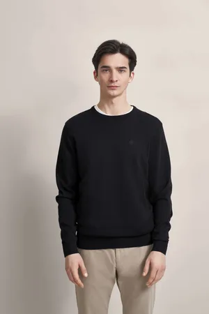 Bugatti Pullover aus reiner Baumwolle in