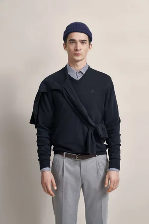 Bugatti Pullover mit komfortablen Schnitt in