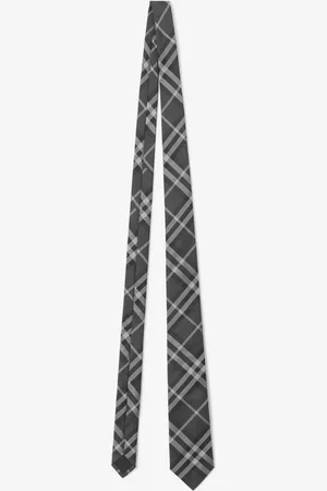 Burberry Seidenkrawatte in Check, Grey