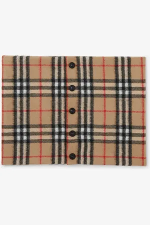 Burberry Schlauchschal aus Kaschmir mit Vintage Check-Muster, Size: OS