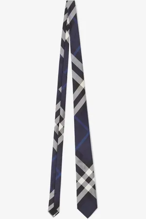 Burberry Seidenkrawatte in Check, Blue