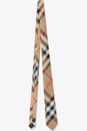 Burberry Seidenkrawatte in Check, Beige