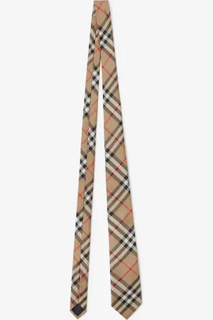 Burberry Seidenkrawatte in Check, Beige