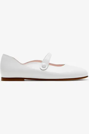 Burberry Flache Mary Jane-Schuhe aus Leder, Size: 31