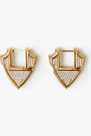 Burberry Kleine Ohrringe „Shield" mit Pavé-Fassung