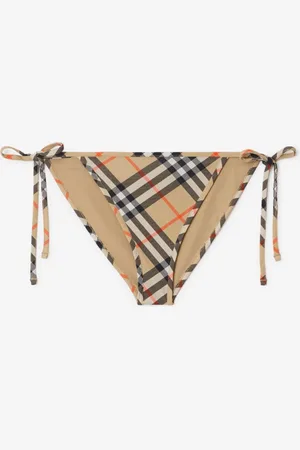 Burberry Bikinihose in Check, Size: XL