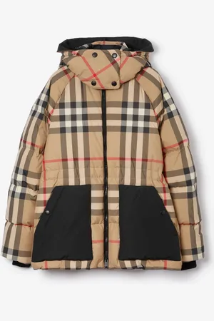 Burberry Wattierte Jacke in Check, Size: L
