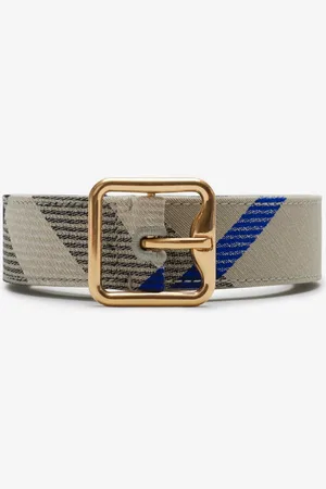 Burberry Gürtel „B Buckle" mit Karomuster