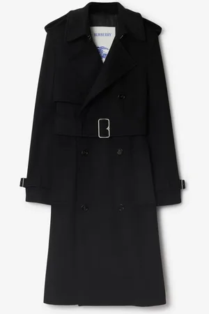 Burberry Langer Trenchcoat aus Kaschmir, Size: 12