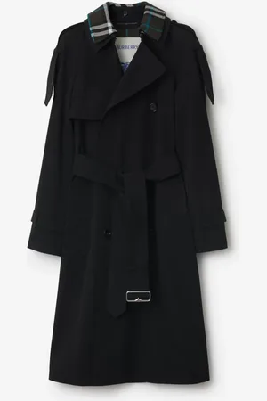 Burberry Langer Trenchcoat aus Gabardine, Size: 12