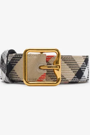 Burberry Gürtel „B Buckle" in Check, Size: S