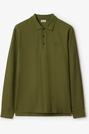 Burberry Langärmeliges Baumwoll-Poloshirt