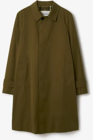 Burberry Langer Car Coat aus Gabardine, Size: 54