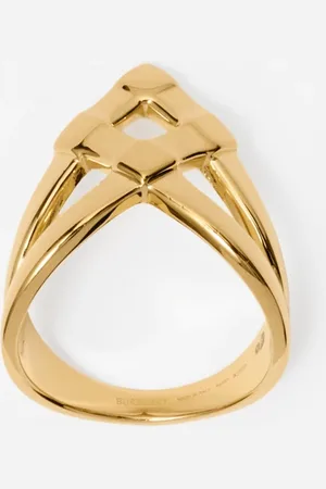 Burberry Spitzer Ring „Check", Size: 53