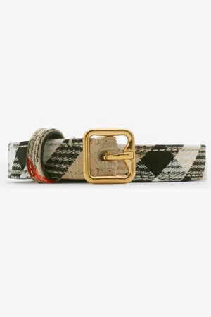 Burberry Schmaler Gürtel „B Buckle" in Check