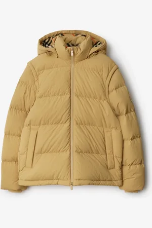 Burberry Wattierte Nylonjacke mit abnehmbaren Ärmeln, Size: XXL