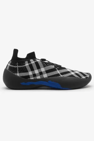 Burberry Gestrickte Sneaker „Neptune" in Check, Size: 40