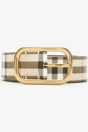 Burberry Gürtel in Check, Size: M