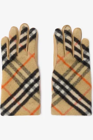 Burberry Wollhandschuhe in Check, Size: 9.5