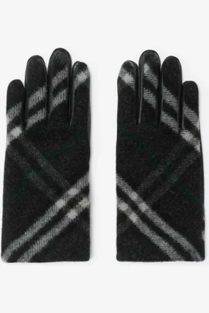 Burberry Wollhandschuhe mit Karomuster, Size: 7.5