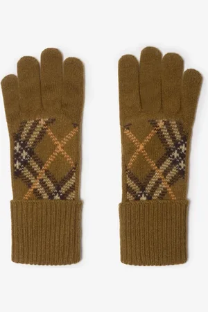 Burberry Handschuhe aus einer Kaschmirmischung mit Check, Size: S/M