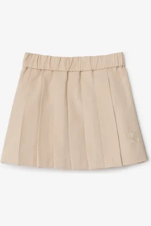 Burberry Baumwollmisch-Rock mit Falten, Size: 18M