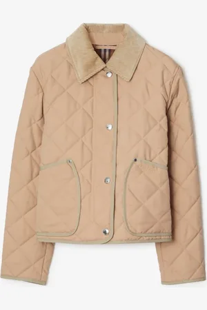 Burberry Thermoregulierende Cropped-Country-Steppjacke, Size: XS