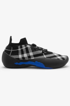 Burberry Gestrickte Sneaker „Neptune" in Check, Size: 37